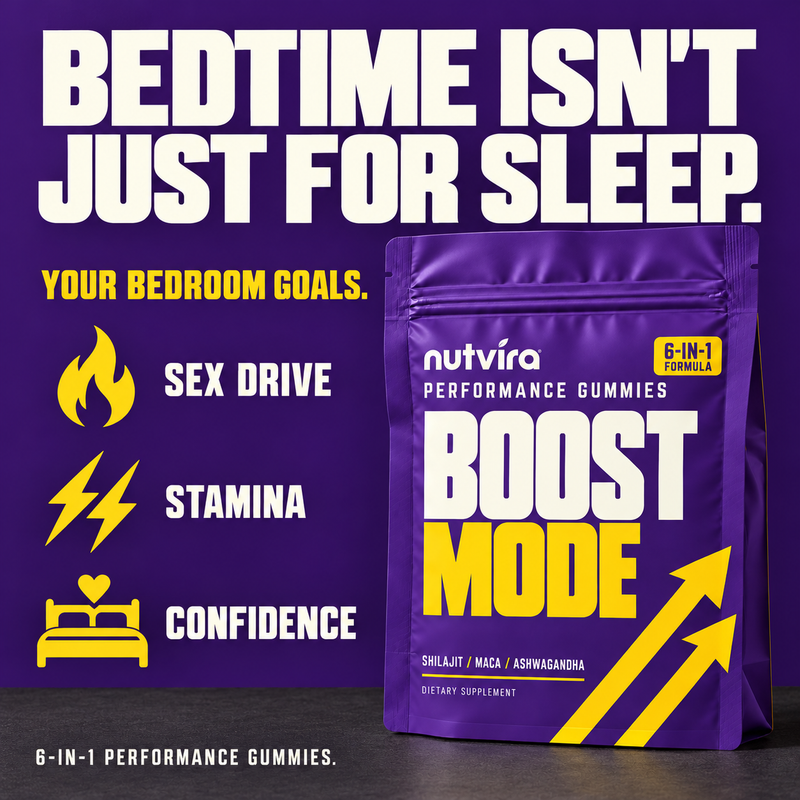 Nutvira Boost Mode — 6-in-1 Performance Gummies