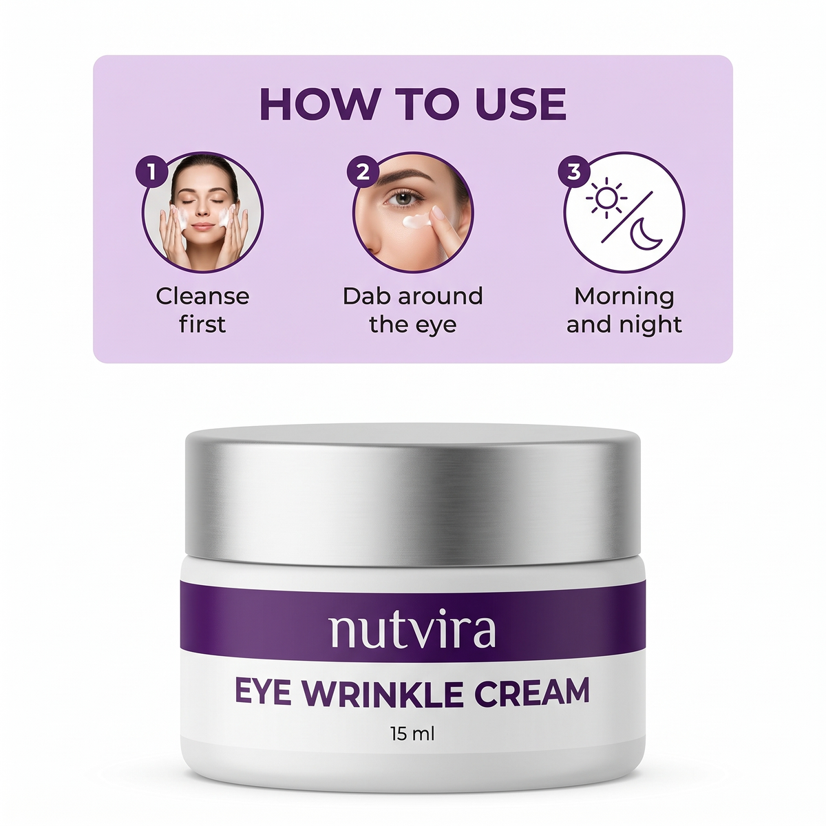 How to use Nutvira Eye Wrinkle Cream