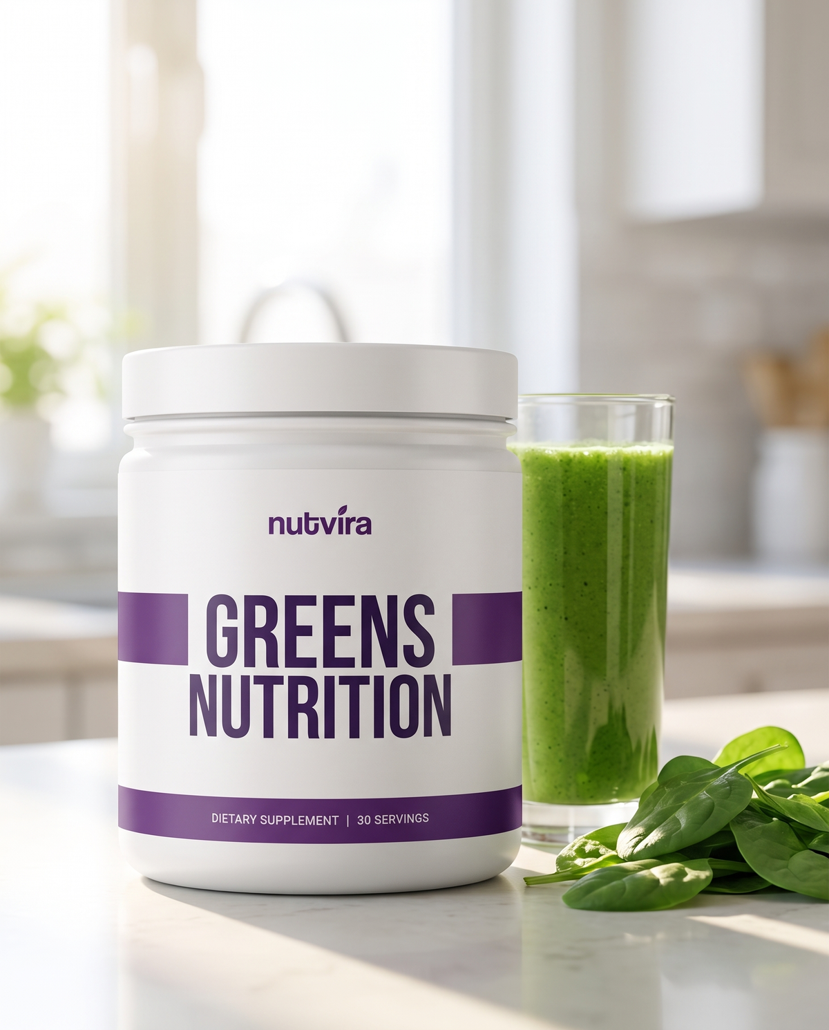 Nutvira Greens Nutrition in use