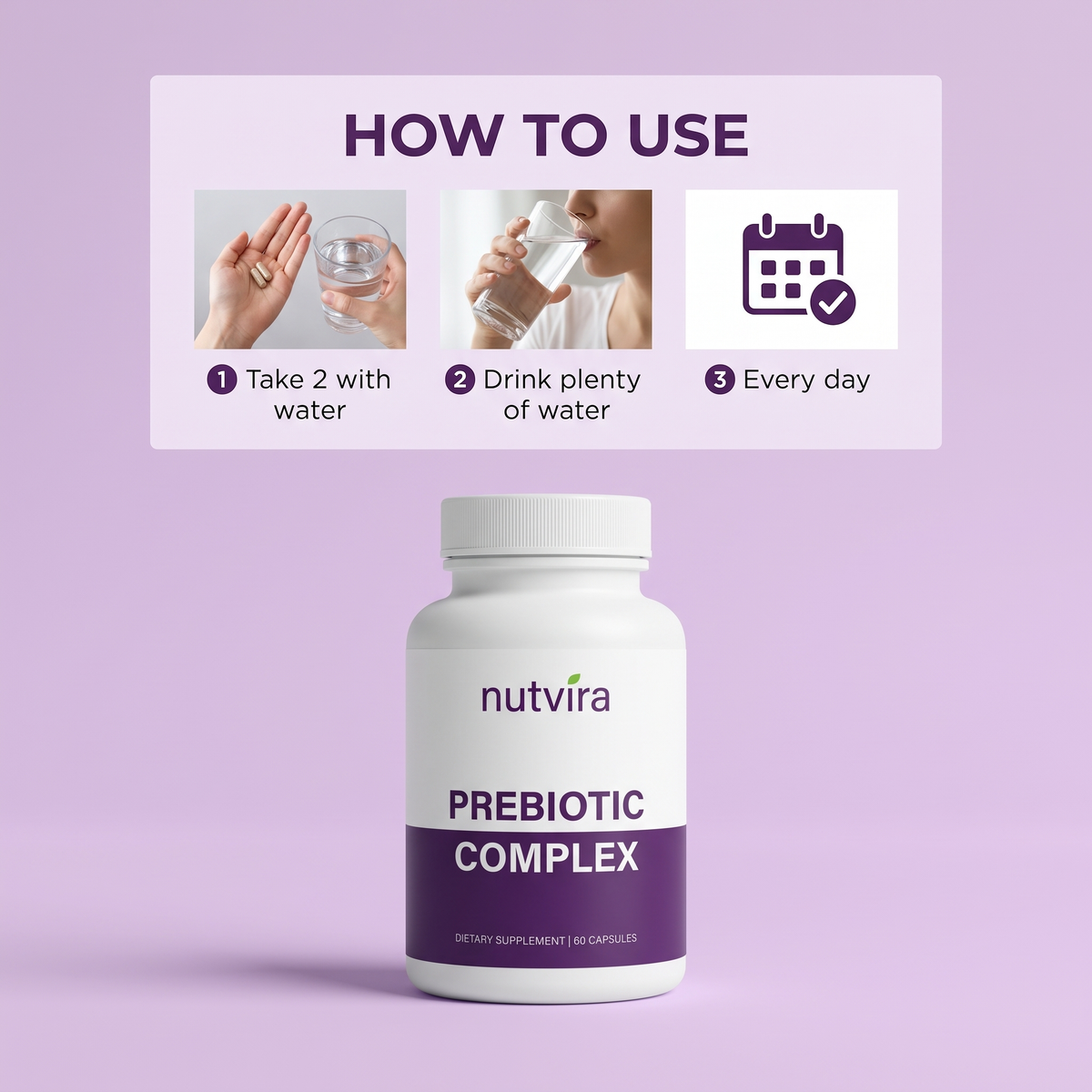 How to use Nutvira Prebiotic Complex