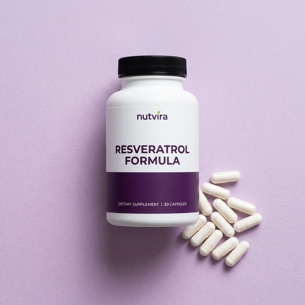 Nutvira Resveratrol Formula flatlay