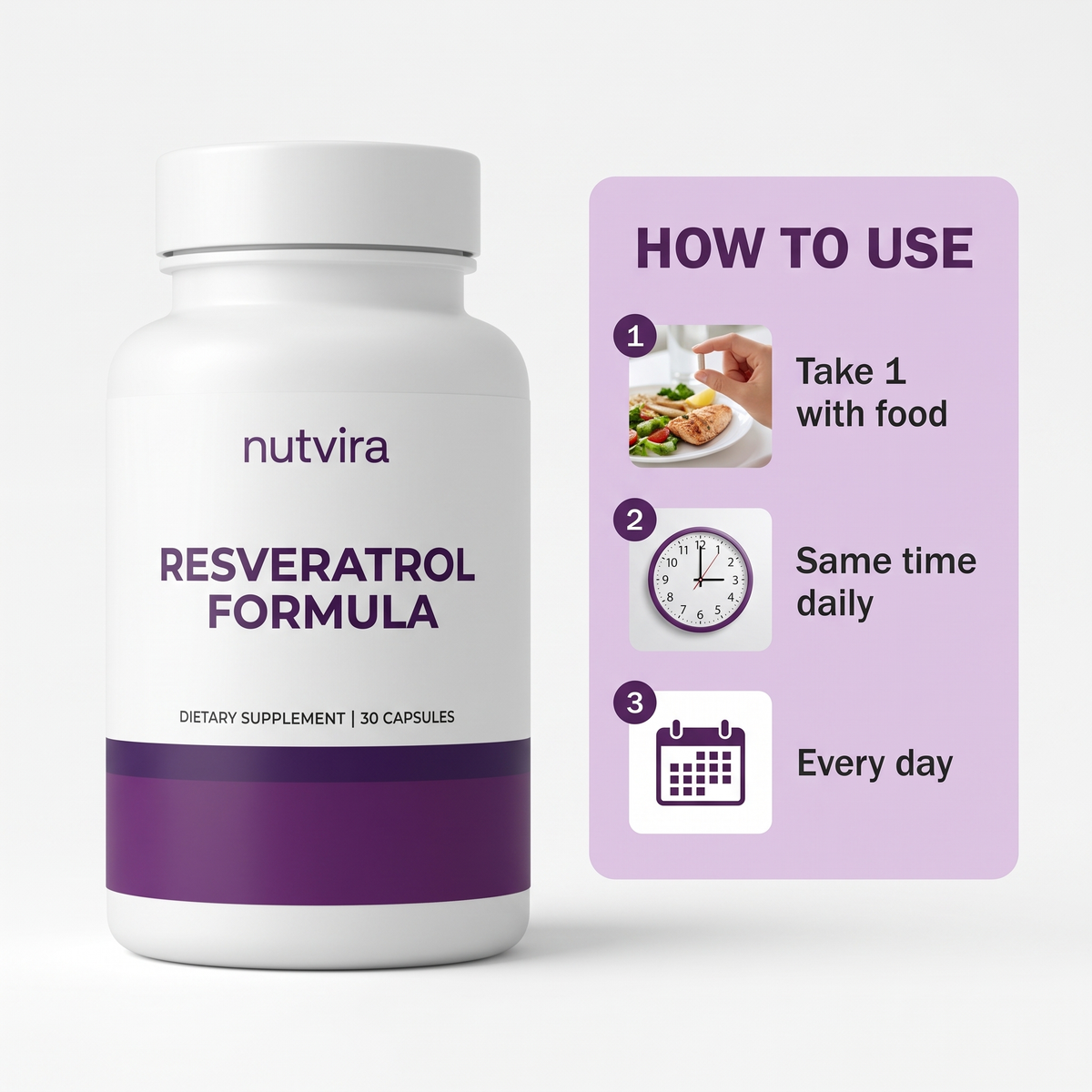 How to use Nutvira Resveratrol Formula